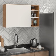 Armário Suspenso de Parede 2 Portas - Ópera | Design Moderno para Cozinha, Lavanderia e Quarto - imagem 3