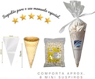 800 Mini Suspiros Artesanal Premium Lembrancinha Branco 4x170g - imagem 4