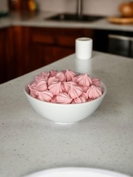 600 Mini Suspiros Artesanal Premium Rosa Bebe - imagem 3