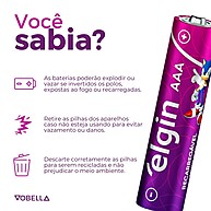 Pilhas Recarregáveis AAA Elgin: Economia e Sustentabilidade - imagem 2