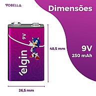 Bateria 9V Recarregável Elgin: Economia e Sustentabilidade - imagem 2