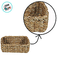 Cesta Decorativa de Seagrass Rizzo: Estilo Rústico e Sustentável - imagem 2