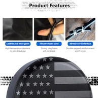 Capa de Pneu Sobressalente Premium Universal 68.6-73.7cm - Proteção Total para SUV, Jeep, Trailer - imagem 4