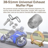 Escapamento Esportivo Universal 38-51mm: Potência e Estilo para Sua Moto Kawasaki, Honda e Suzuki - imagem 5