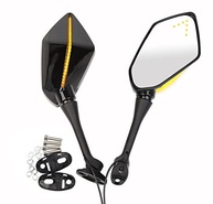 Espelhos Retrovisores LED Racing Preto com Seta para Honda CBR600RR/1000RR e Suzuki GSX-R - imagem 3