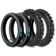 Kit 2 Pneus Off-Road 2.50-10 e Câmaras Resistentes para Motos 50cc/70cc - Honda CRF50/XR50, Suzuki - imagem 1