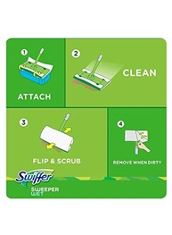 Swiffer Panos de Limpeza Úmidos para Varredora - 64 Unidades - Recargas Práticas e Eficientes - imagem 3