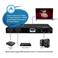 OREI BK-21A: Switch HDMI 2.1 8K 120Hz com Áudio Avançado para Gamers e Streamers - imagem 3