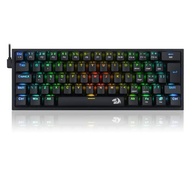 Redragon TECLADO MECANICO GAMER FIZZ RGB PRETO SWITCH MARROM - imagem 1