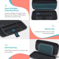 MPOWER Case Premium para Nintendo Switch: Proteção e Portabilidade com Estilo Preto - imagem 5