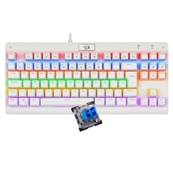 Redragon, K568W-R (PT-BLUE), Teclado Mecânico Gamer Dark Avenger, Rainbow Switch, Branco Lunar White - imagem 1