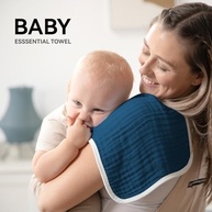 Panos para Arrotar Synrroe - 10 Babadores de Musselina Extra Absorventes 6 Camadas 100% Algodão - imagem 3