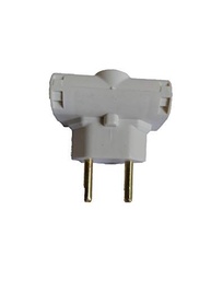 Kit 10 Adaptadores Tomada T Universal Benjamim - Padrão Novo e Antigo - imagem 3
