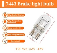 Kit 2 Lâmpadas Reserva T20 W21/5W 7443 (Fio Duplo) para Freio e Ré - Honda, Toyota, Mazda e Mais - imagem 3