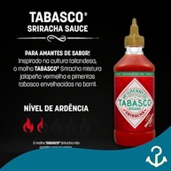 Kit 3 Molho Pimenta Sriracha Sauce Tabasco 256 Ml - imagem 3