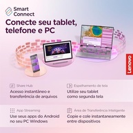 Tablet Lenovo Tab P12 Octa-Core 4GB 128GB Wi-Fi, Câmera Principal 8MP com Foco Automático, Câmera Frontal 13 MP com desbloqueio facial WVA 12.7" 3K Bateria 10200MAh Android™ 13 Prata - imagem 2