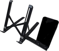 Kit 2 Suportes para Notebook + Suporte Celular e Tablet | Altura Ajustável, Dobrável, Antiderrapante – Ideal para Home Office - imagem 3
