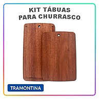 Tábua de Churrasco Jatobá: Kit 2 Peças Profissional - imagem 1