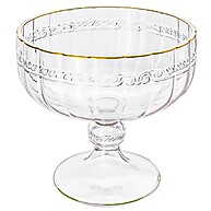 Taça Sobremesa Cristal Imperial com Fio de Ouro 200ml - Lyor - imagem 1