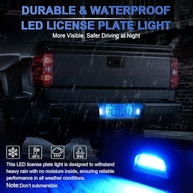 Luz de Placa LED LivTee para Silverado, Tahoe, Sierra - Iluminação Superior e Durável - imagem 3