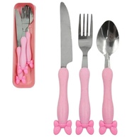 Jogo de Talher com Estojo Inox 3 Peças - Ideal para Marmitas e Viagens - imagem 4