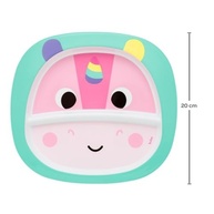 Kit Refeição Infantil Unicórnio - Prato com Divisória + Talher Inox Buba Bubazoo - imagem 2