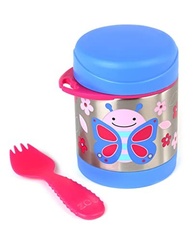 Pote Térmico Skip Hop Zoo Borboleta Azul/Rosa - 325ml com Talher Embutido - imagem 4