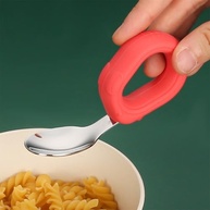 Conjunto de Talheres em Aço Inox com Alça de Silicone - 2 Peças Portáteis e Duráveis - imagem 4