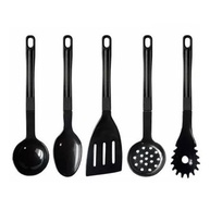 Talheres de Nylon: Kit 5 Peças Preto para Servir - imagem 1