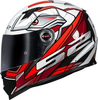 Capacete LS2 FF358 Xdron Preto e Vermelho - Segurança e Estilo para Sua Pilotagem (Tamanho 54/XS) - imagem 1