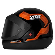 Capacete Fechado Pro Tork Sport 788 Laranja - Tamanho 56 com Viseira Fumê - imagem 2