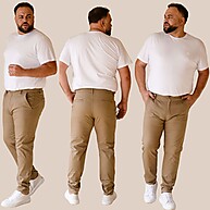 Calça Plus Size Masculina Sport Fino com Lycra: Conforto e Estilo para Todos os Tamanhos - imagem 1