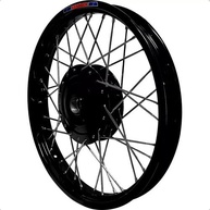 Par de Rodas Alumínio Preto com Raios Inox para Honda CG Fan 125 (2009-2023) - Tambor - imagem 3