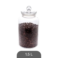 Porta Mantimento de Vidro com Tampa de Bambu 1,6L - LYOR | Frescor e Estilo na Cozinha - imagem 5