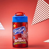 Garrafa de Água Infantil Marvel Homem-Aranha 440ml - Aço Inox 18/8 com Tampa de Bico e Alça - imagem 5