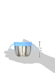 Munchkin Apanhador de Lanches em Aço Inoxidável com Tampa - 255g Azul - imagem 4