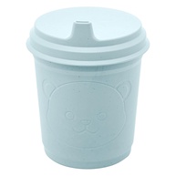 Copo de Bambu com Tampa Baby Bear Azul 450ml - Sustentável e Charmoso - imagem 1