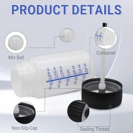 Zorfeter Pacote com 6 Frascos de Retoque de Tinta 59g - Aplicador Pincel e Tampa Segura - imagem 5
