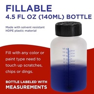 Garrafas de Retoque de Tinta com Pincel e Tampa de Segurança - 12 Unidades 140ml - imagem 4