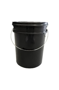 Balde Preto 20L com Tampa, Lacre e Alça Metálica - Armazenamento Seguro e Durável - imagem 2