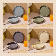 Conjunto de Pratos de Silicone com Tampa - 4 Peças Coloridas Seguras para Micro-ondas e Lava-louças - imagem 5
