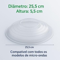 Tampa Protetora para Microondas 25,7 cm - Plástico Livre de BPA, Reutilizável e com Respiros de Vapor - imagem 4