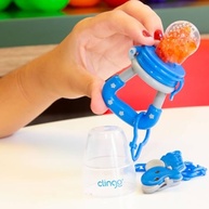 Porta Fruta com Tampa Higiênica Clingo - Segurança e Praticidade na Alimentação Infantil - imagem 3