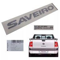 Adesivo Tampa Traseira Saveiro G5 G6 Original Volkswagen - Preto Elegante - imagem 1