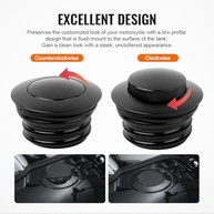 Tampa de Tanque de Combustível Pop-Up Ventilada em Alumínio FSFY para Harley Davidson (1982-2010) - imagem 4