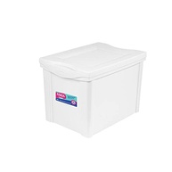 Caixa Organizadora Plástica Alta 13,5L - Branca Radical com Tampão Click - imagem 2
