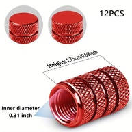 12x Tampas de Válvula de Pneu em Alumínio Universal - Proteção e Estilo para Seu Veículo - imagem 3