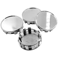 4 peças de tampas de centro de roda, tampas de centro de roda de carro ABS de 54 mm, substituição de tampa de cubo de reboque prática universal multifuncional, cubo prata para aros - imagem 2