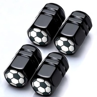 Kit 4 Tampas Válvula Pneu Bola Futebol - Estilo e Proteção para Seu Veículo - imagem 2