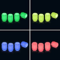 Tampas de Válvula de Pneu Fluorescentes Amdieu - Brilho Noturno Universal (Azul, 4 Peças) - imagem 5
